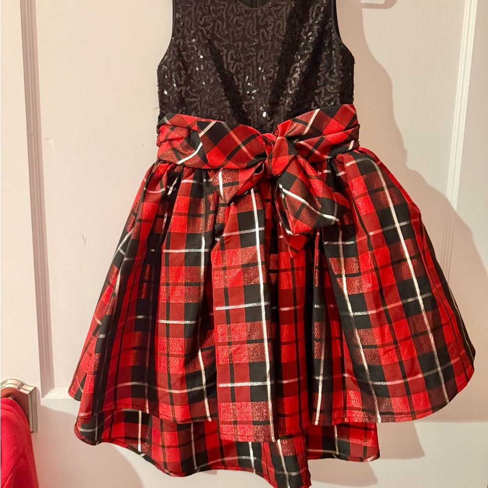 Pippa & Julie Black Sequin Christmas Dress